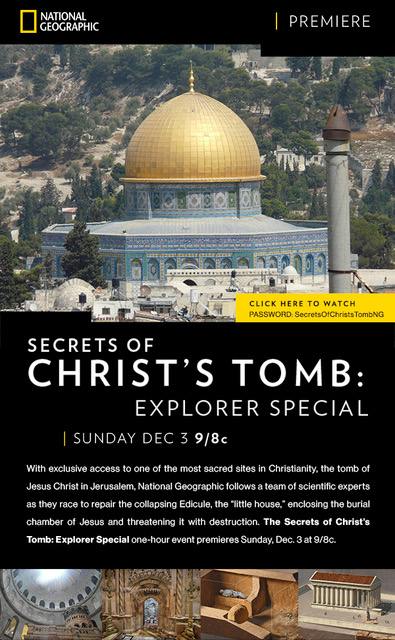 耶稣之墓的秘密 The.Secrets.Of.Christ's.Tomb的海报