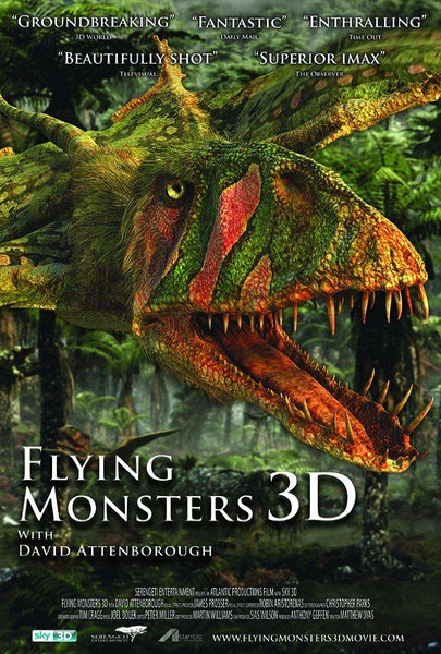 飞行巨兽 Flying Monsters 3D with David Attenborough的海报