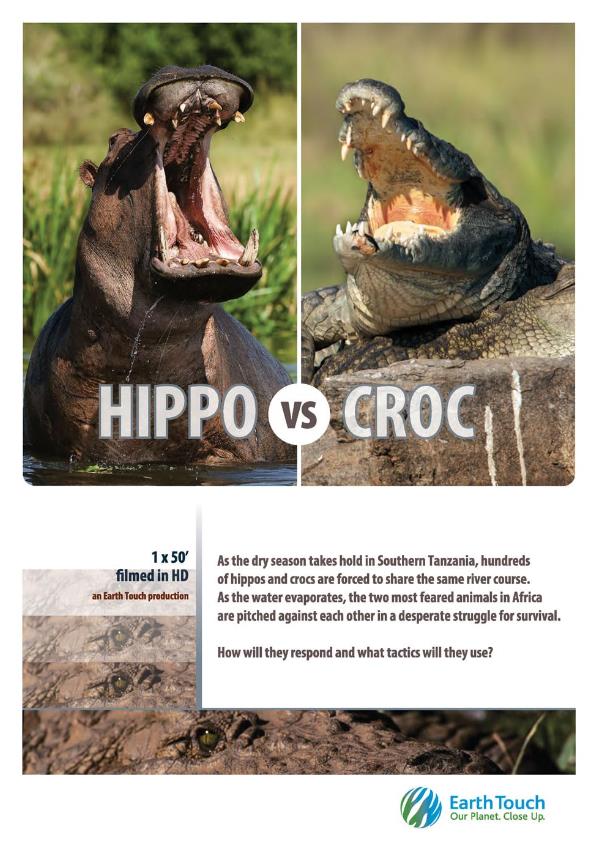 河马与尼罗鳄的领地之争 Hippo vs Croc的海报